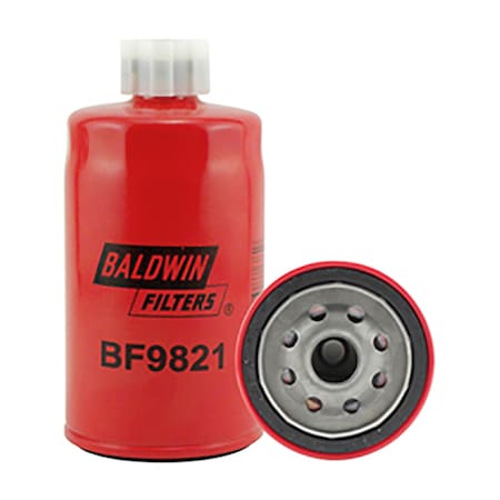 Baldwin Filters Fuel Spin-On With Drain, BF9821 BF9821